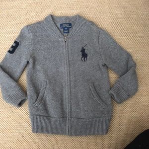 Boys 3T Zip Up Ralph Lauren Sweater